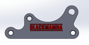 Black Mamba Parts Remklauwadapter Honda MBX
