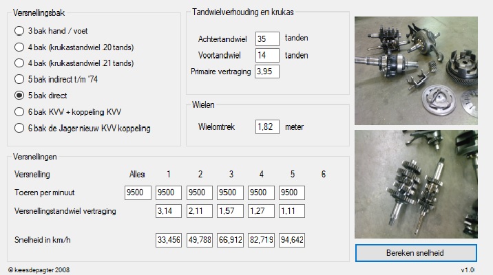 Kreidler Black Mamba Parts lange 1ste versnelling