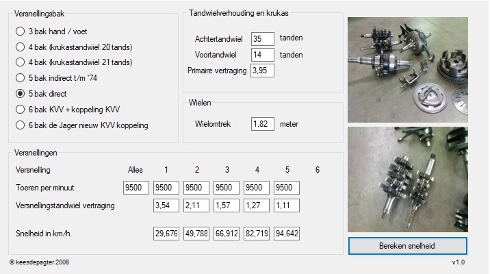 Kreidler Black Mamba Parts lange 1ste versnelling